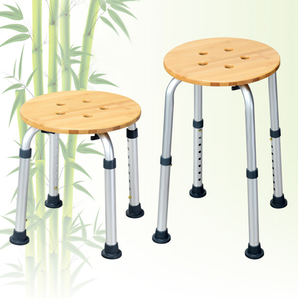 Costway Bamboo Shower Chair Wayfair